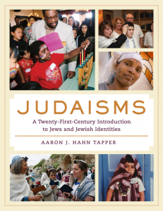 Professor Hahn-Tapper's new book is a great intro to Judaism(s)